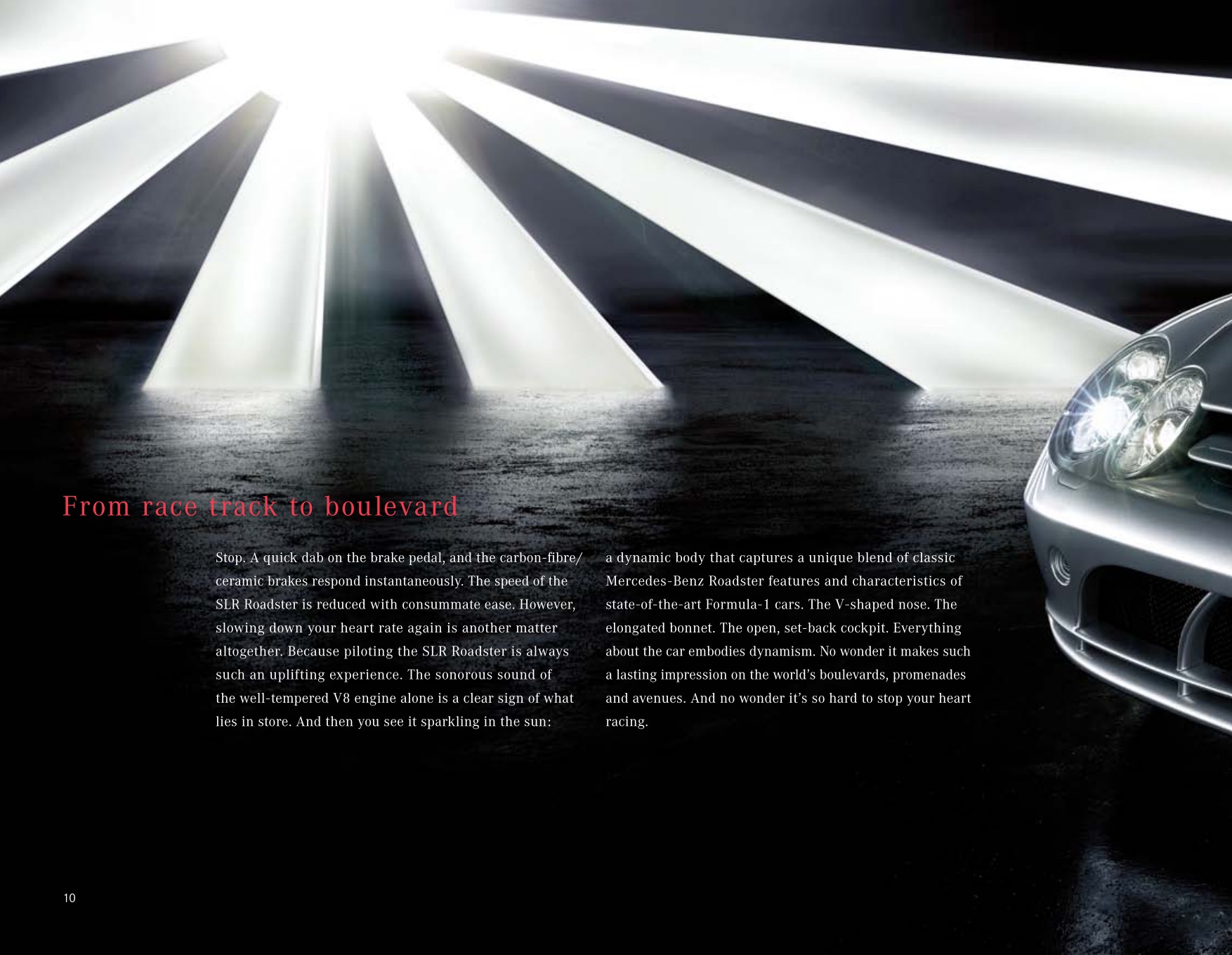 2008 Mercedes-Benz SLR Brochure Page 13
